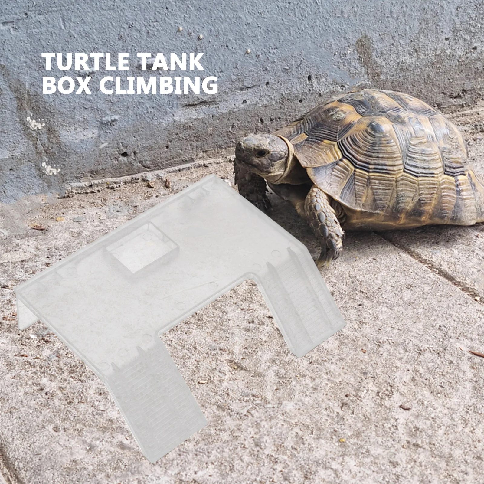 

Turtle Basking Platform Heavy Duty Plastic Floating Reptile Terrace Slope Design Turtle Tank Decorations Accessories