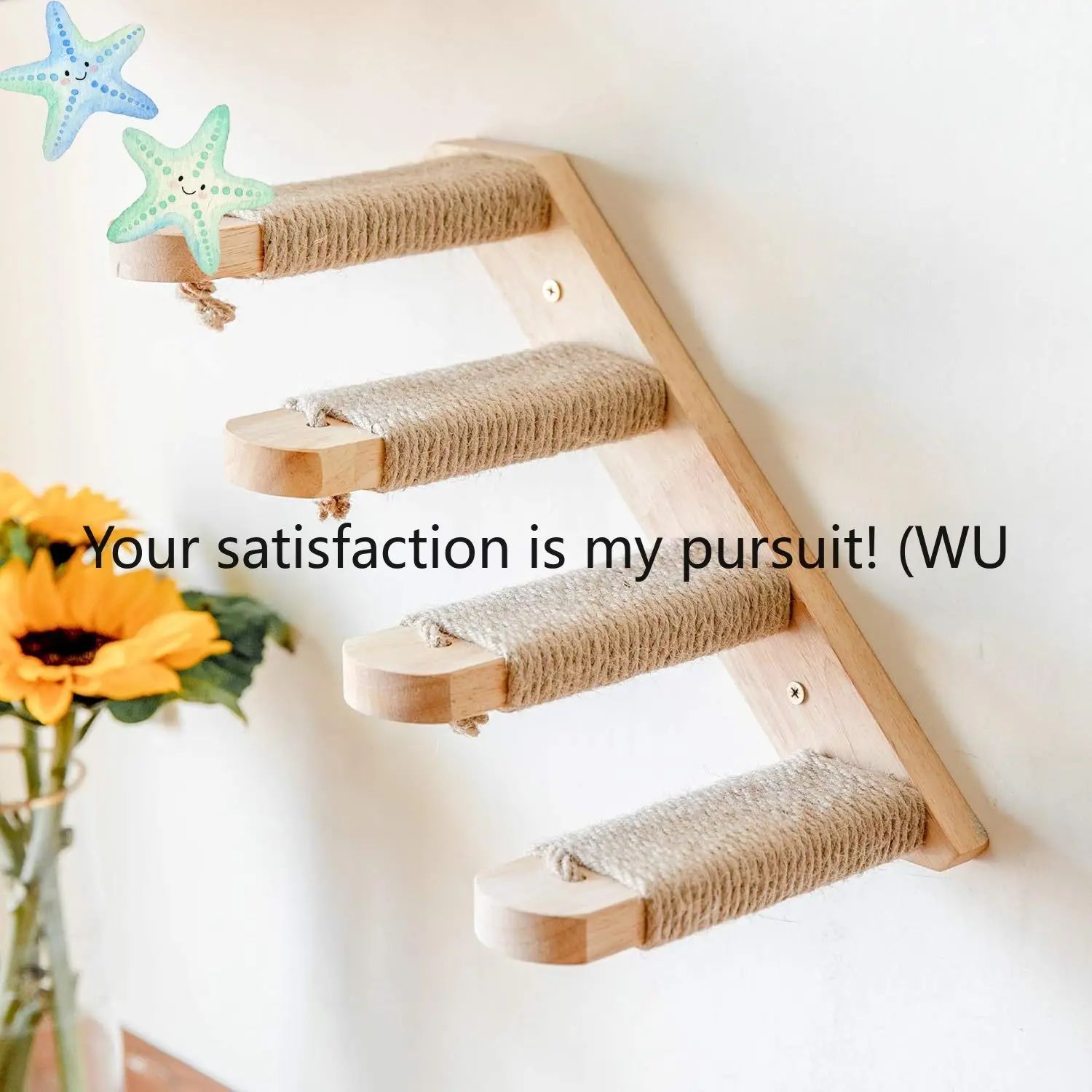 ZOCI-Wall-mounted cat climbing frame climbing ladder Multi-layer climbing stairs Vertical durable
