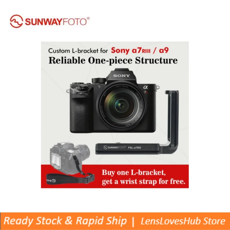 

SUNWYAYFOTO PSL-A7RIII Tripod Head Quick Release Plate Arca for SONY a7riii A7R3 A9 DSLR Accessories Mounting Grip Handle