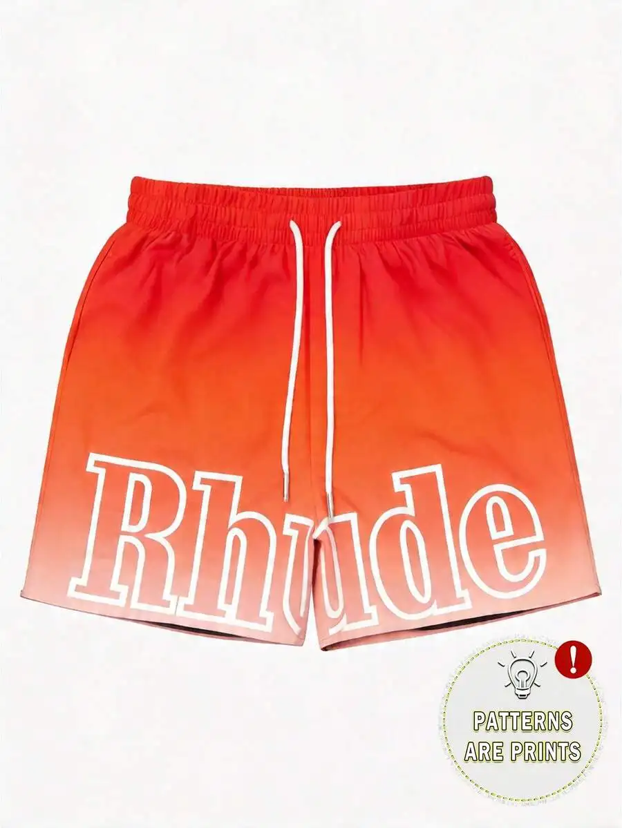 

Womens Loose Fit Printed Knit Shorts With Elastic Drawstring Waist, Side Pockets And Stretch Fabric