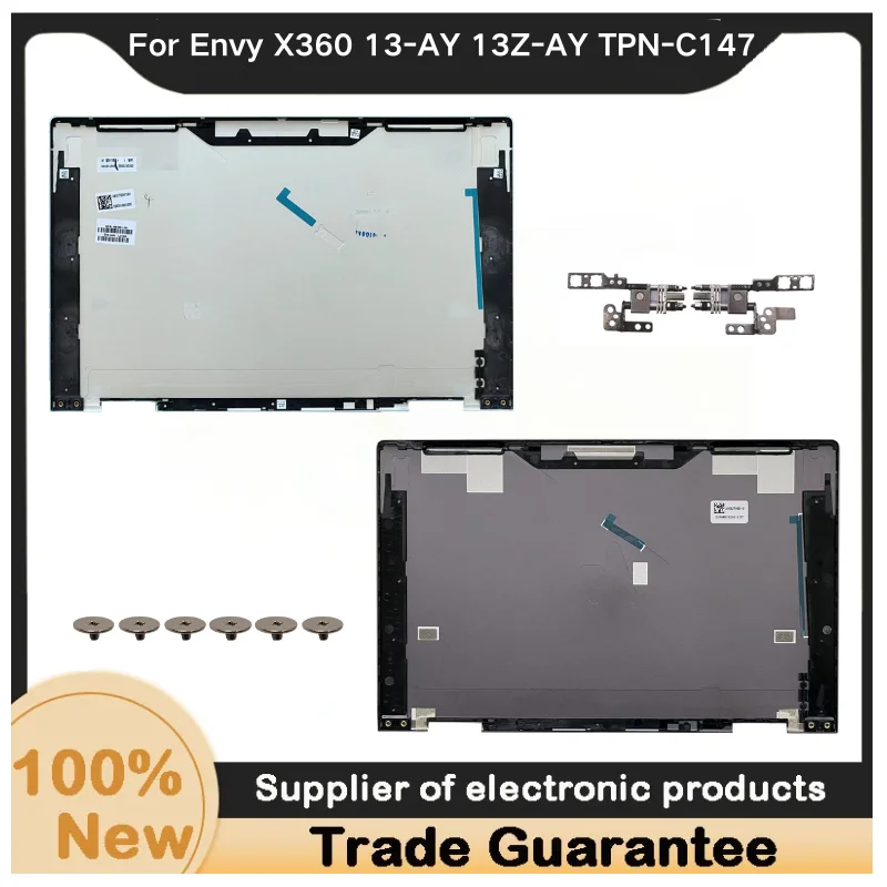 New For Kailxuling Envy X360 13-AY 13Z-AY TPN-C147 LCD Back Cover Rear Lid Case / LCD Hinges M15276-001 M14500-001 AM2UT000120