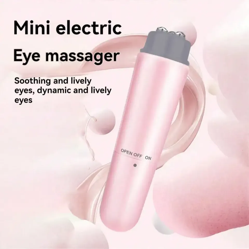 Mini Electric Eye Massager Vibrating Beauty Device, 4-In-1 Portable Facial Muscle Massager