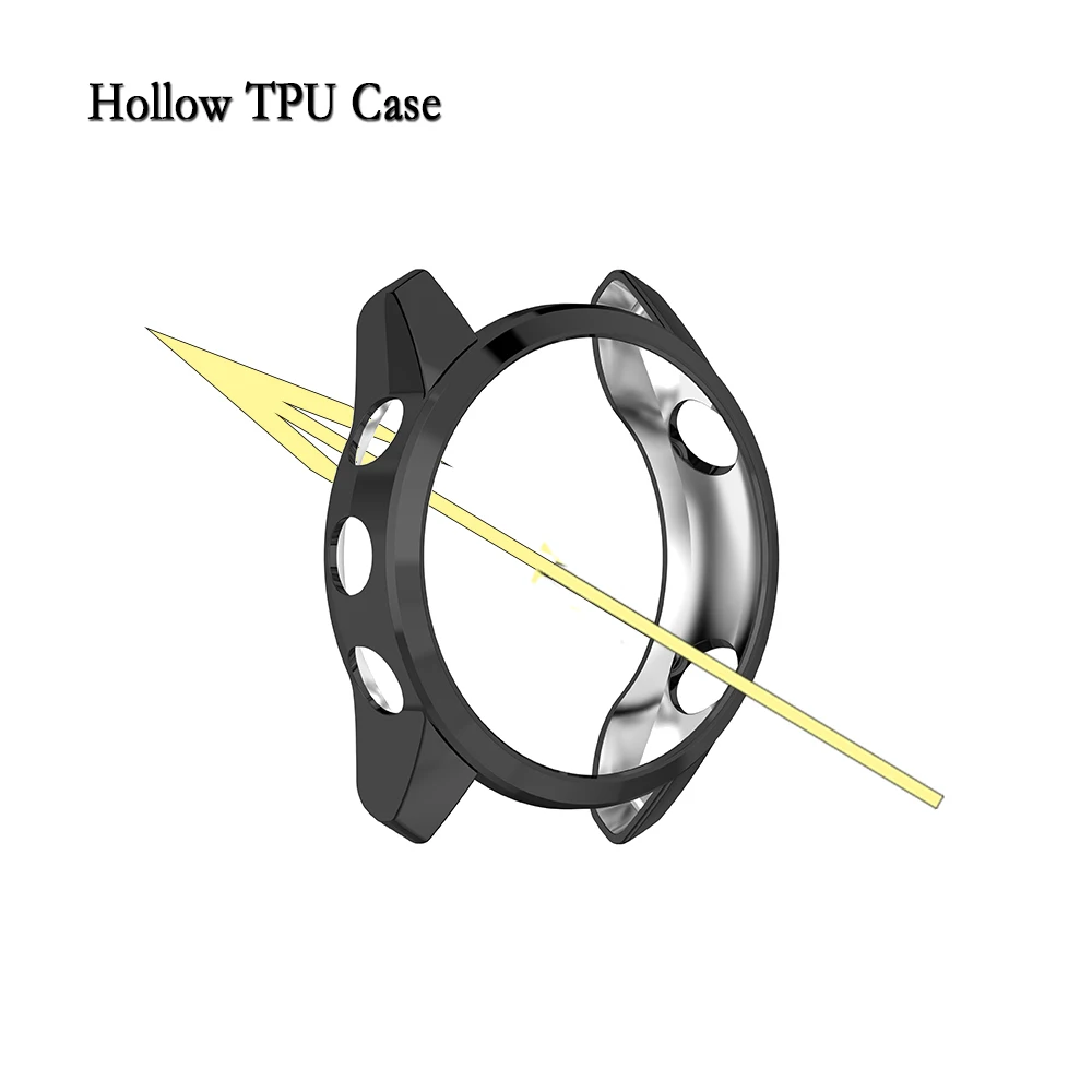 Macio e durável TPU oco Assista Protector Shell, estojo protetor, adequado para Garmin Forerunner 745