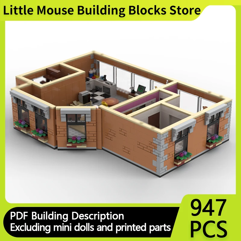 

City Street View Model MOC Building Bricks Popular TV Drama Scene Modular Technology Gifts Holiday Assemble Children Toys Suit