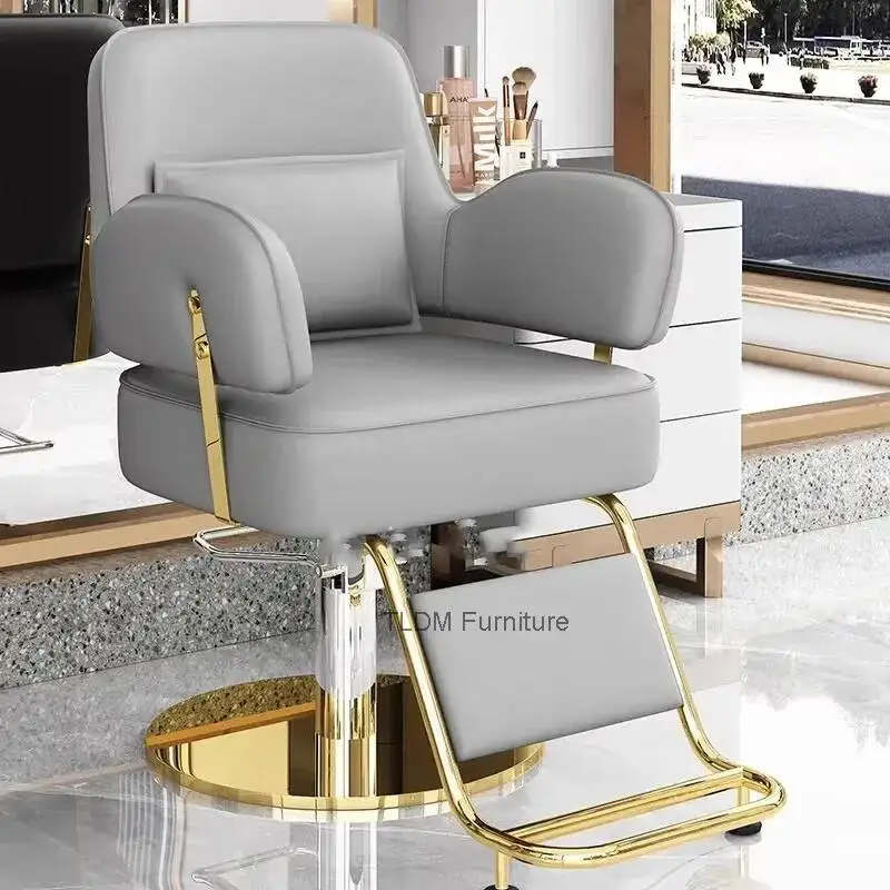 

Эстетичные, уникальные, профессиональные, современные парикмахерские кресла с подставкой для ног, простые кресла для салонов, мебель для салонов красоты