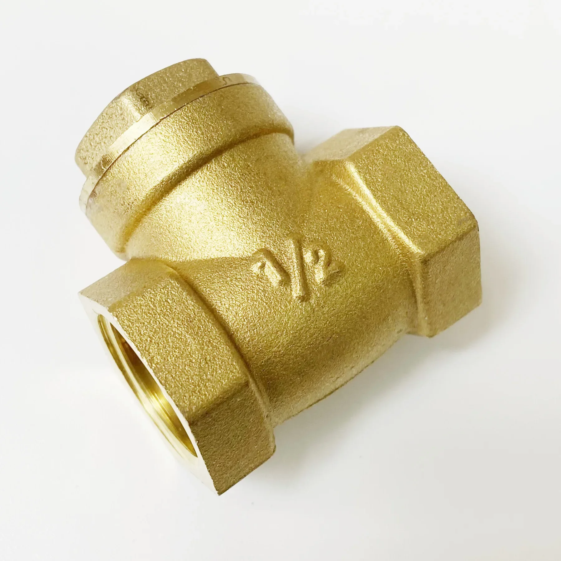 

Brass One Way Non Return Swing Check Valve 1/2" 3/4" 1" 1-1/4" 1-1/2" 2" BSP Female Thread