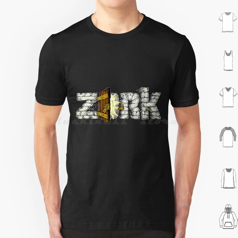 Zork T Shirt Big Size 100% Cotton Games Cult Afterlife Ghosts Mystical Oracle Adventure Oldschool Text Ascii