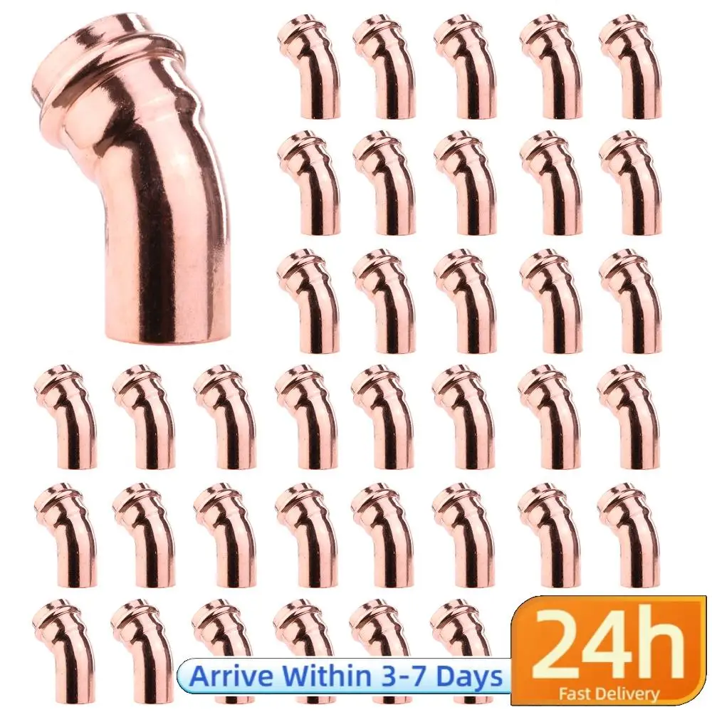 

Медные трубные фитинги V-образной формы, герметичные соединители для медных труб, универсальные аксессуары для домашней сантехники