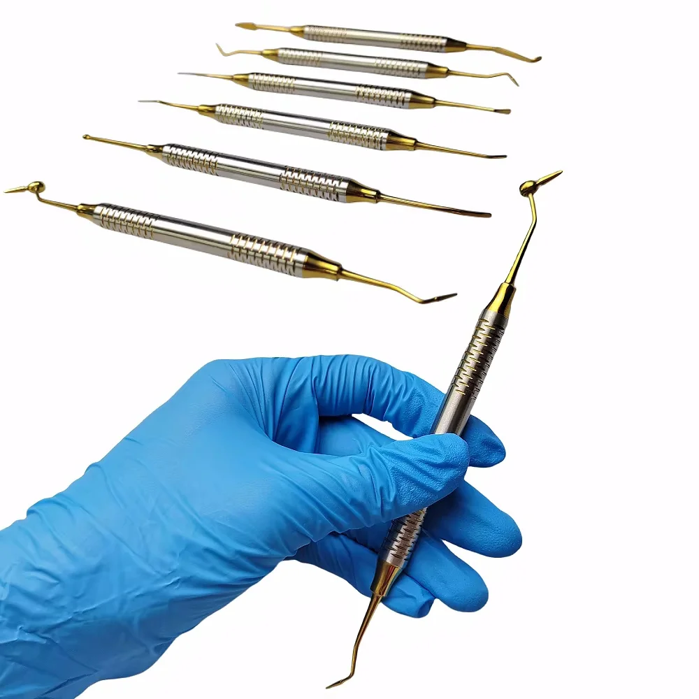 

Dental Composite Filling Kit - Titanium Plated Spatulas & Aesthetic Resin Filler Set for Precision Teeth Restoration