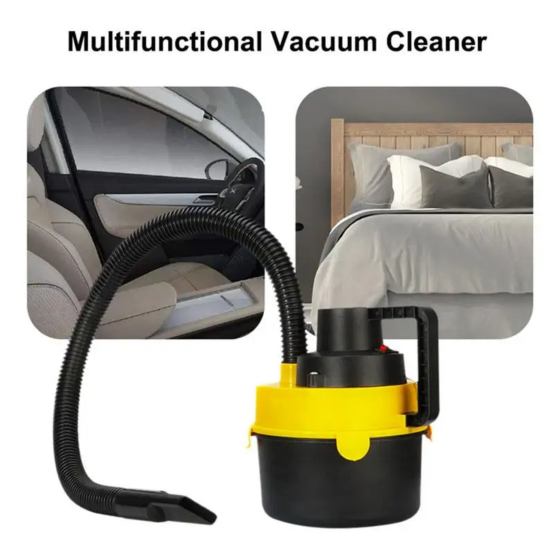 Car Dry/ Wet Canister Vacuum Cleaner DC 12V 60W High Power Portable Car Vacuum Universal Car Interior Accessories Dropshipping