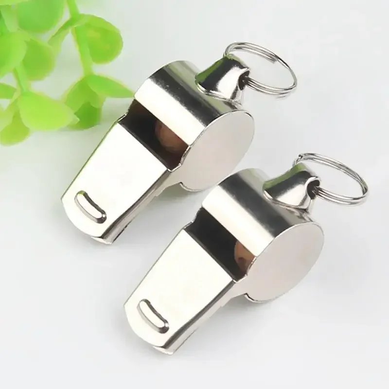 

3pcs Stainless Steel High-frequency Metal Whistle Outdoor Lifesaving Whistle Referee Sports Training Whistle