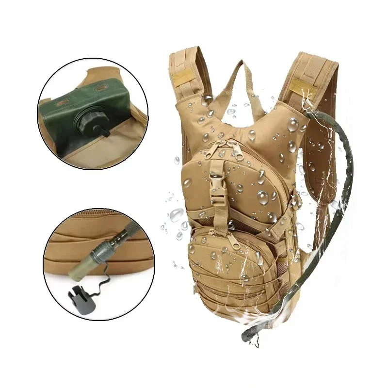 3L Bladder Tactical Bicycle Hydration Backpack Tactical Run Hiking Water Outdoor Off-road Water Bag Backpack Camping Adventure