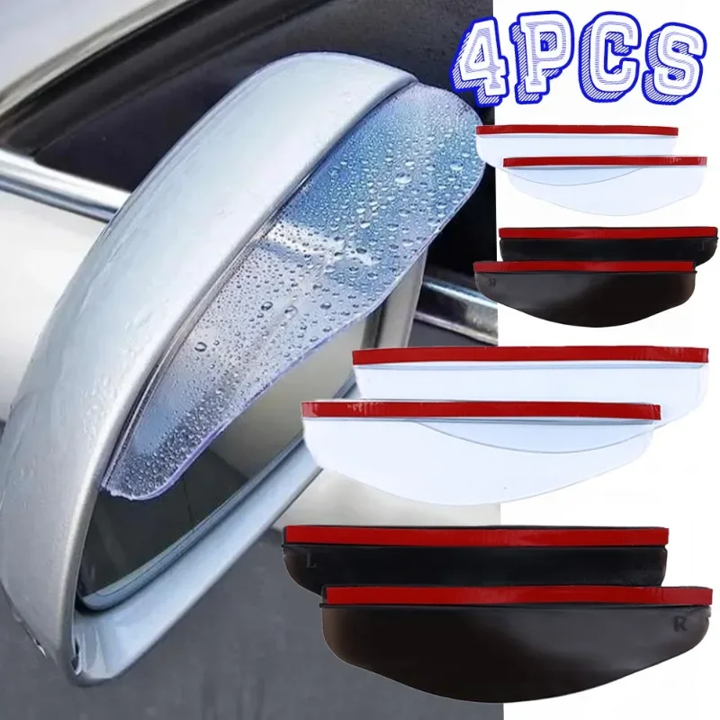 

2/4 шт., прозрачные универсальные накладки на зеркало заднего вида