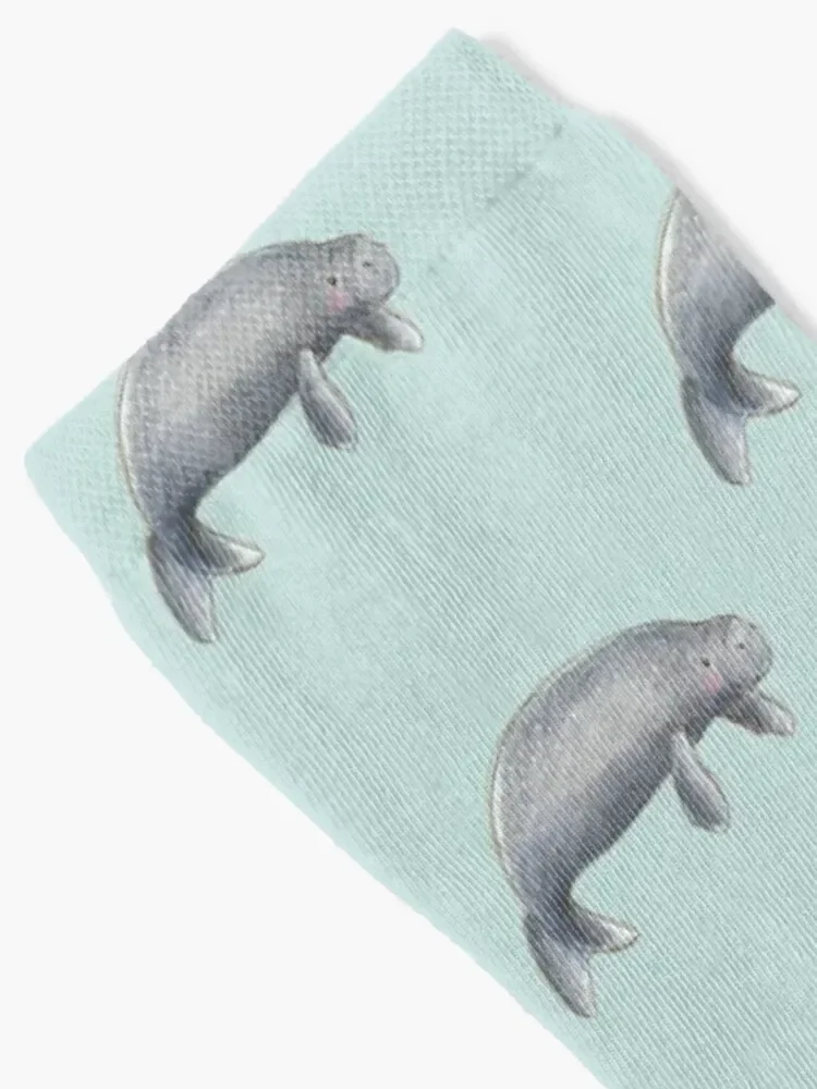 Aussie Animals: Dugong Socks christmass gift basketball Socks Woman Men's