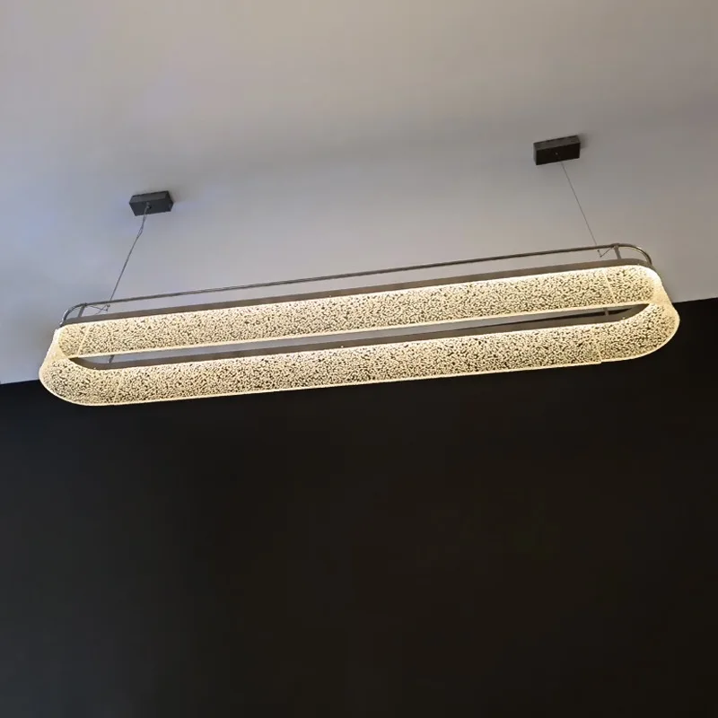 2025 อะคริลิคร้านอาหารจี้ยาวโต๊ะน้ําชาแผนกต้อนรับบาร์โมเดิร์นMinimalist Lightแผ่นจี้