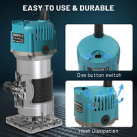 Electric Trimmer Woodworking 800W 30000rpm Wood Router Machine Hand DIY Milling Carving Engraving Power Tools