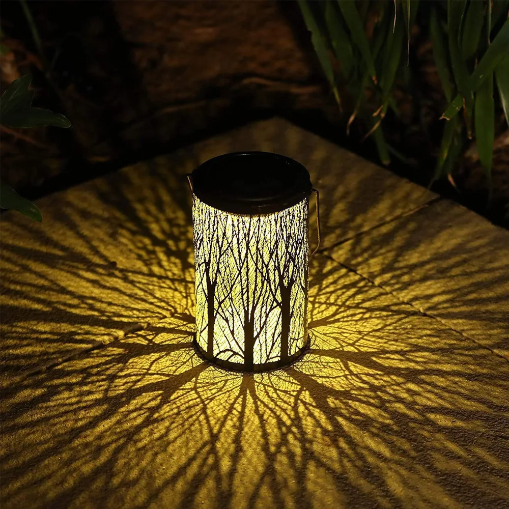 

Solar Iron Lantern Retro Garden Skeleton Ambient Light Garden Lawn Light Outdoor Waterproof Decorative Lights