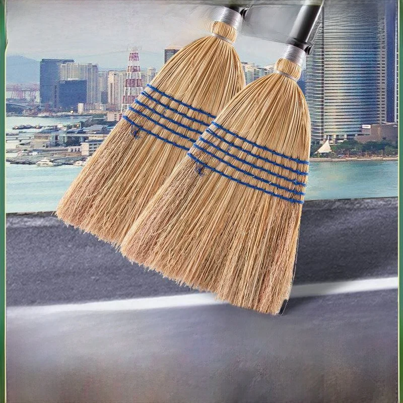 

Traditional Wall-Mounted Broom for Household Cleaning Yard Sweeping Natural Plant Material Floor Cleaning Tool by Xuan Zhuo Jing