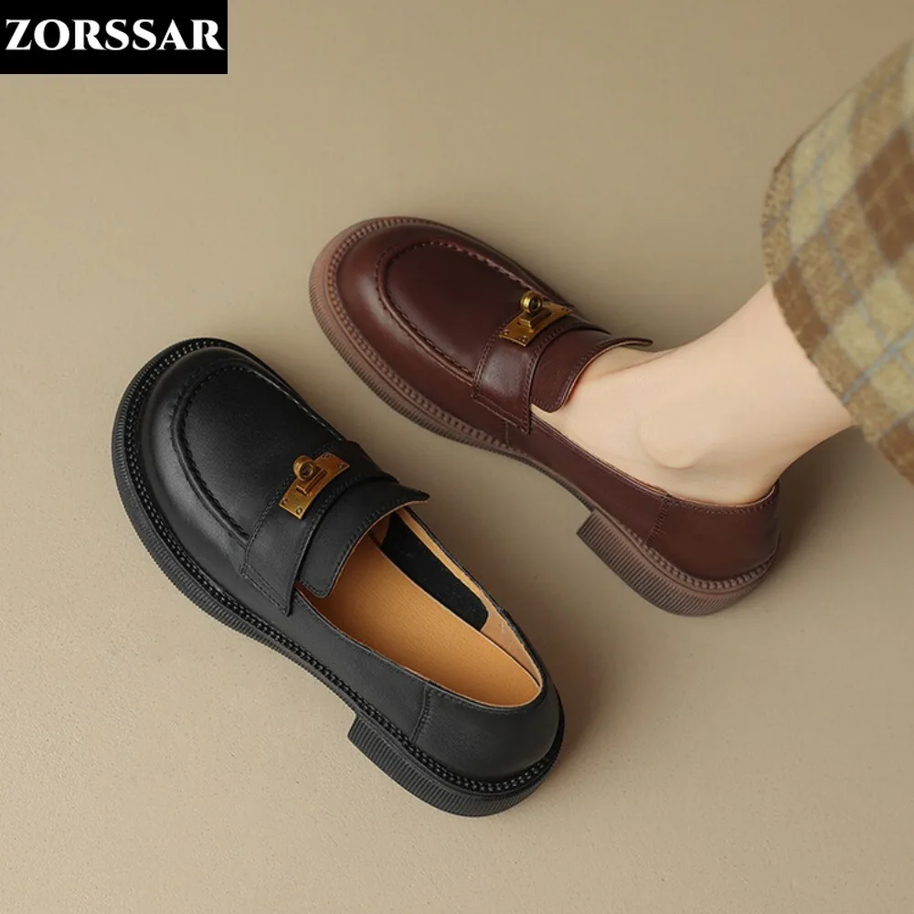 

Leather Women Casual Shoes Desiger Sneakers Lightweight Female Moccasins Slip-on Ladies Loafers Oxford Shoes Women Zapatos Mujer