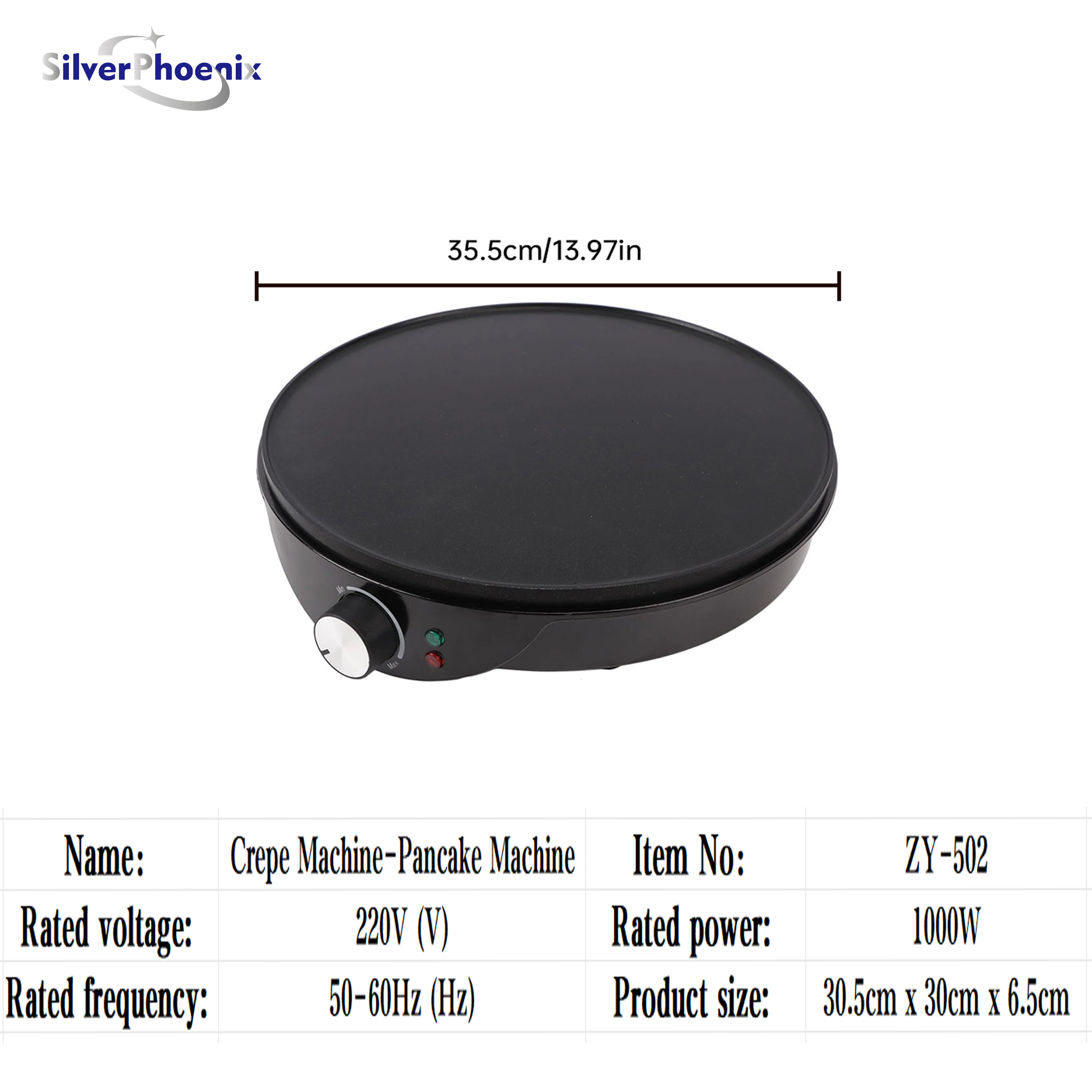 صانع الفطائر 220 فولت، صانع كريب كهربائي 1000 واط، صانع قشرة DIY، صانع البيتزا السوداء