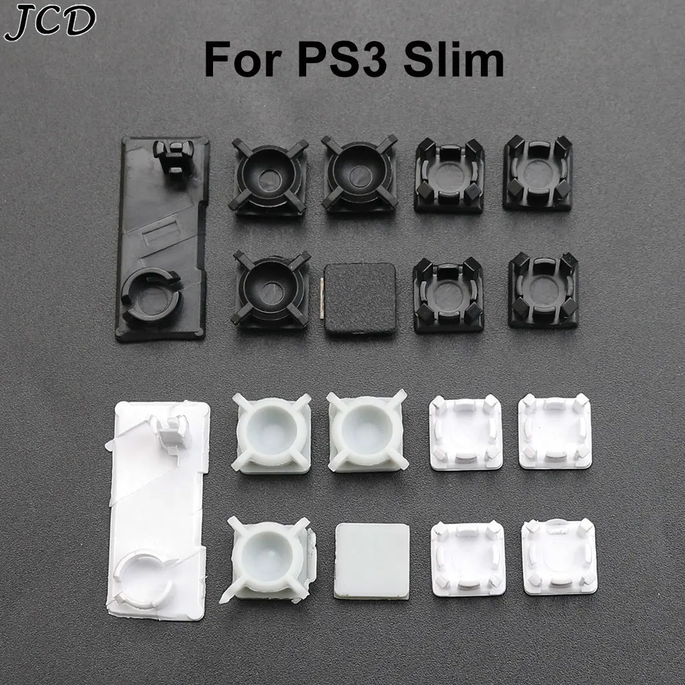 

JCD 9 in 1 Full Set Dust Plug Cover Screw Rubber Plug Rubber Feet Cover Set For PS3 slim 2000 3000 Console