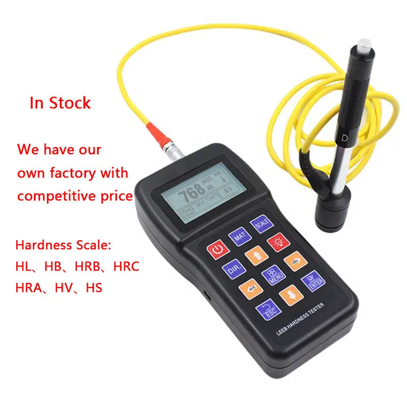 Professional Portable Digital leeb hardness tester for metal stainless steel copper Aluminum Hardness tester HL HB HRB HRC HRA