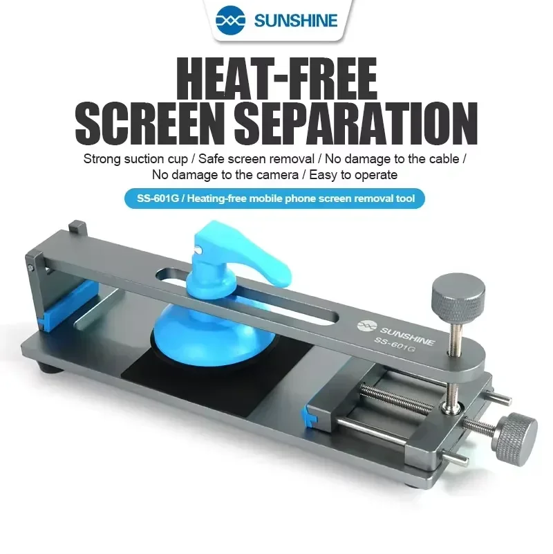 SUNSHINE SS-601G Plus Mobiele Telefoon LCD Scherm Separator met Zuignap Verwarming-gratis Snelle Veilige Verwijdering Scherm Reparatie Tools