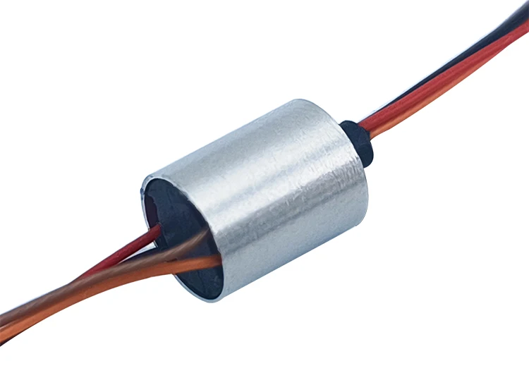 Capsule slip ring OD6.5mm 12 wires 1 amp can transmit conventional signals or current for 360° rotating equipment