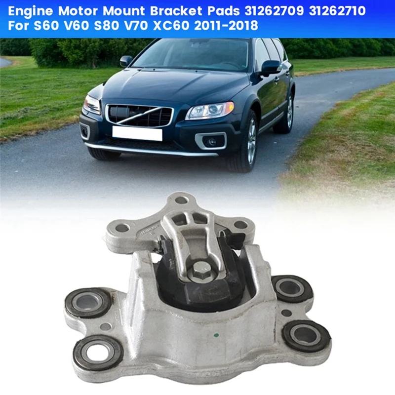 

Left Engine Motor Mount Bracket Pads 31262709 31262710 For S60 V60 S80 V70 XC60 2011-2018 Engine Foot Rubber Support Replacement