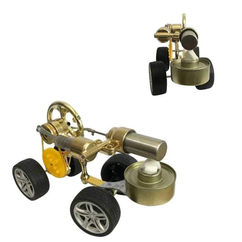 Steam Car Stirling Engine Physics Science  Experiment  Model Toy Gift   Automotive engine education steam power experimental toy