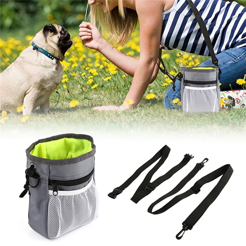 1PC Pet Dog Puppy Training Treat Snack Bait Pet Feed Pocket Pouch Obedience Agility Pouch Food Bag Pocket Snack Reward Waist Bag