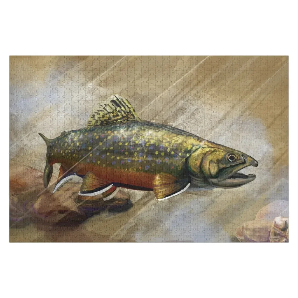 

The Native Brook Trout Art Jigsaw Puzzle Custom Child Toddler Toys Wooden Boxes Adult Wooden Puzzle