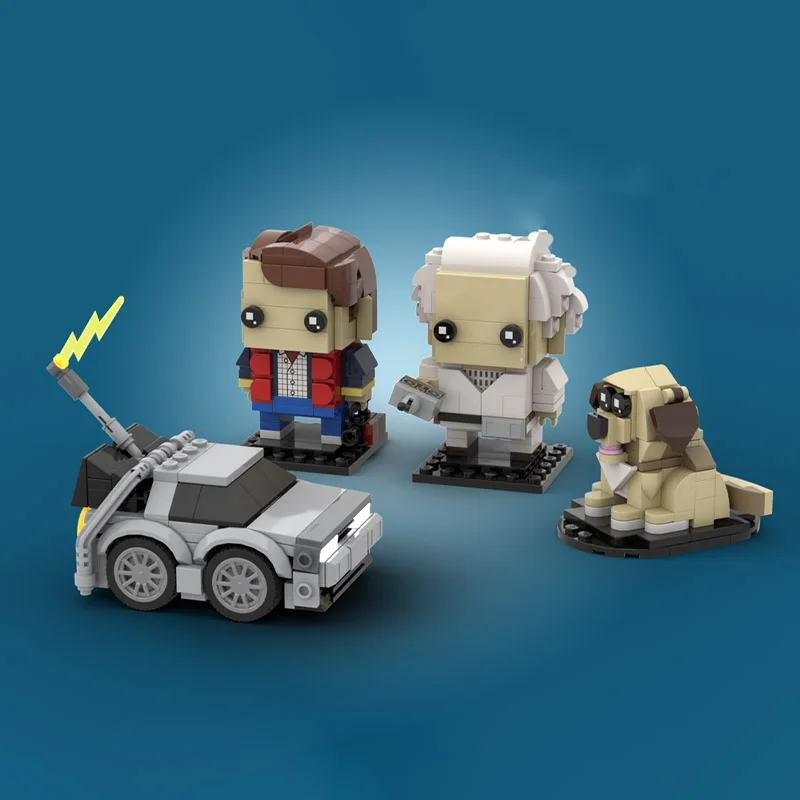 

528PCS MOC Backss to the Futures Part I Bundless Iconics Time Travel DIY Creative Building Blocks Kids Sci-Fi Adventure Toy