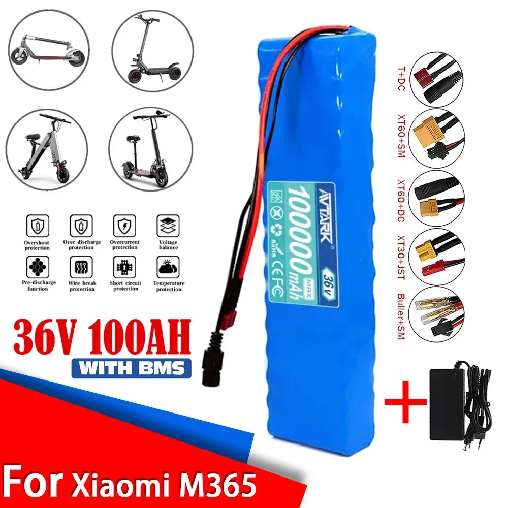 Brand new 18650 Li-ion Batteries Pack 10S3P 36V 100Ah ebike 350W 500W For High Power Electric Scooter Motorcycle Scooter