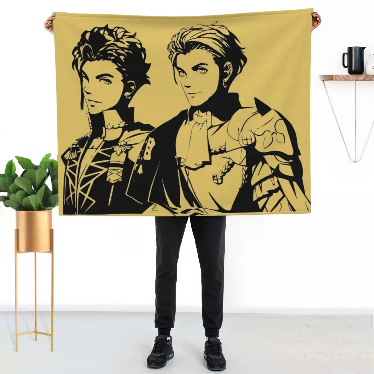 

Claude Fire Emblem Three Houses - Pre & Post Time Skip Throw Blanket Warm Throw Blanket Gift for Anniversary