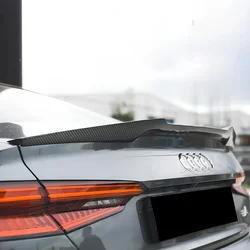 For Audi B9/B9 Facelift A5 S5 RS5 Coupe 2 Door 2017-2024 Car Rear Roof Spoiler Cap Wing Rear Trunk Boot Lip Spoiler Wing Trim