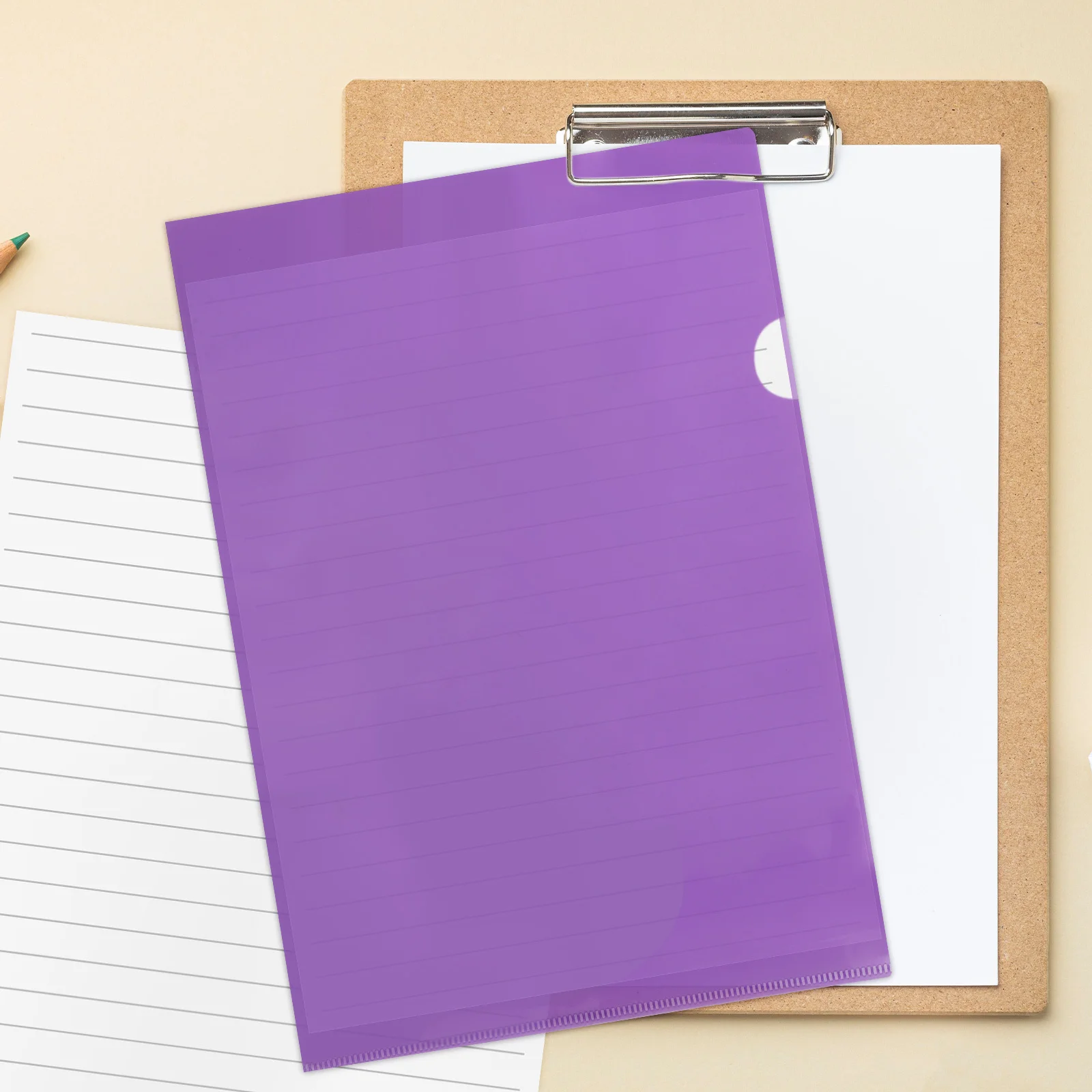 

36pcs Clear Plastic Folders For Documents Large Capacity File Folder Set Transparent Report Covers With Pockets Letter Size For