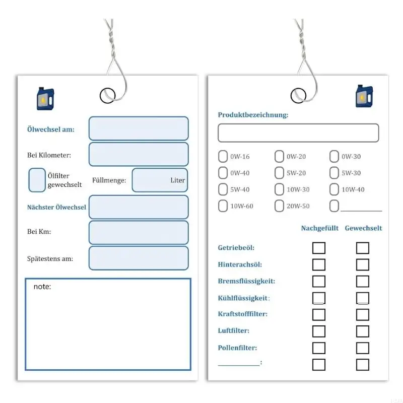 U2JA Oil Change Stickers Oil Inspection Labels Oil Service Labels for Convenient Vehicle Service Tracking & Maintenance