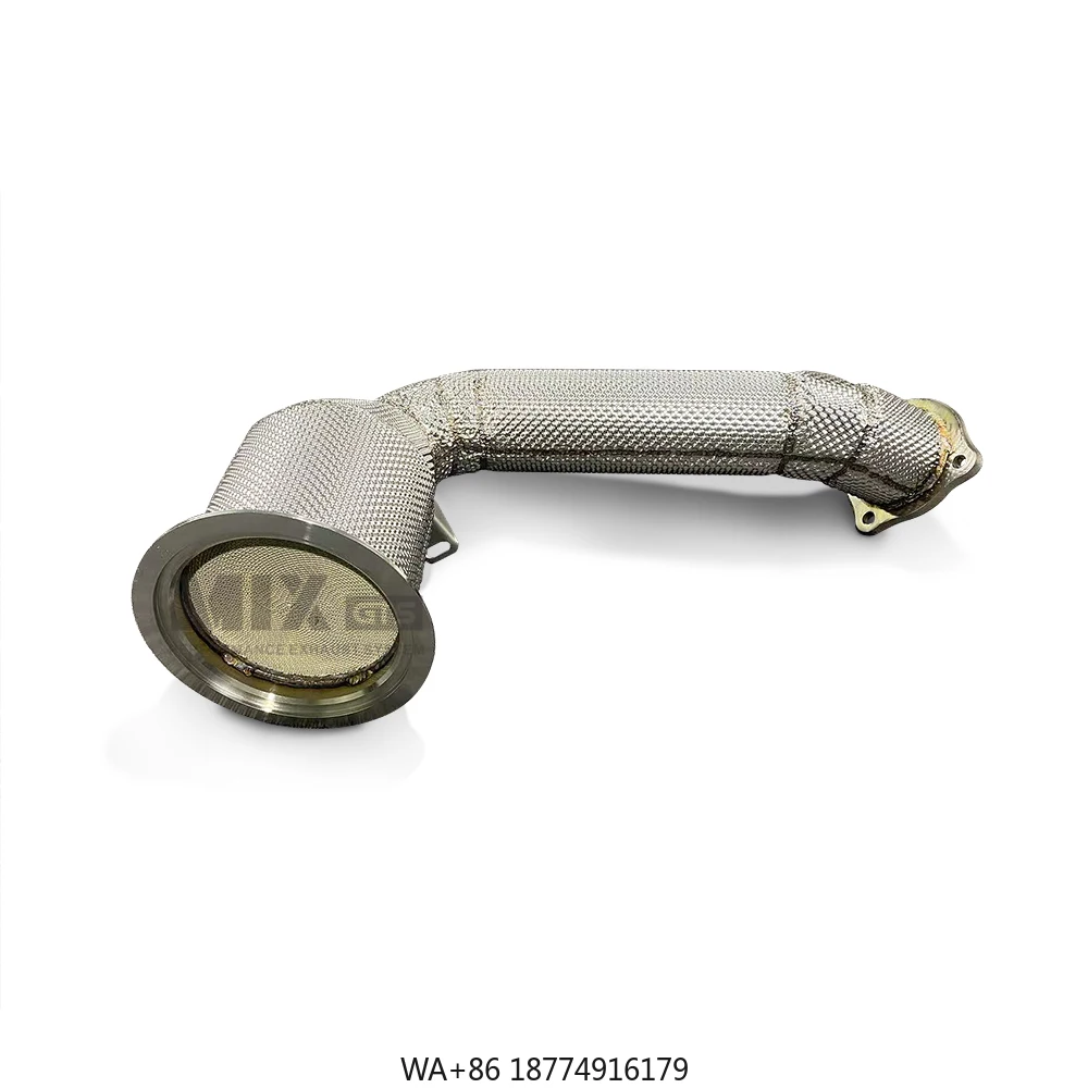 

Exhaust Downpipe for 971 3.0T With Heat Shield Head Section High Quality Exhaust Pipe Exhaust Modification