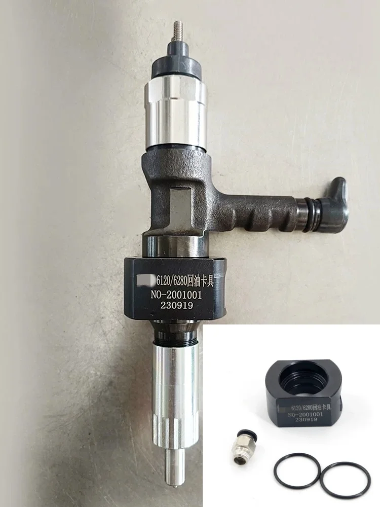 

CRIN Diesel Injector Tool Oil Return Fixture Connector Test Bench Repair Tools for Denso 6120/6280