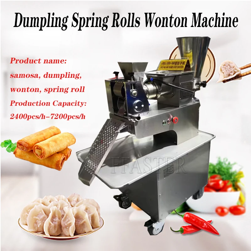 Full Automatic Dumpling Machine Molding Machine Jiaozi Maker Spring Roll Or Wonton Samosa Maker Empanada Making Machine