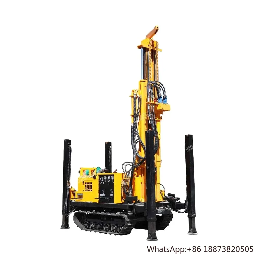 100meter depth diamond rotary core DTH pneumatic water well drilling rig machine for rock