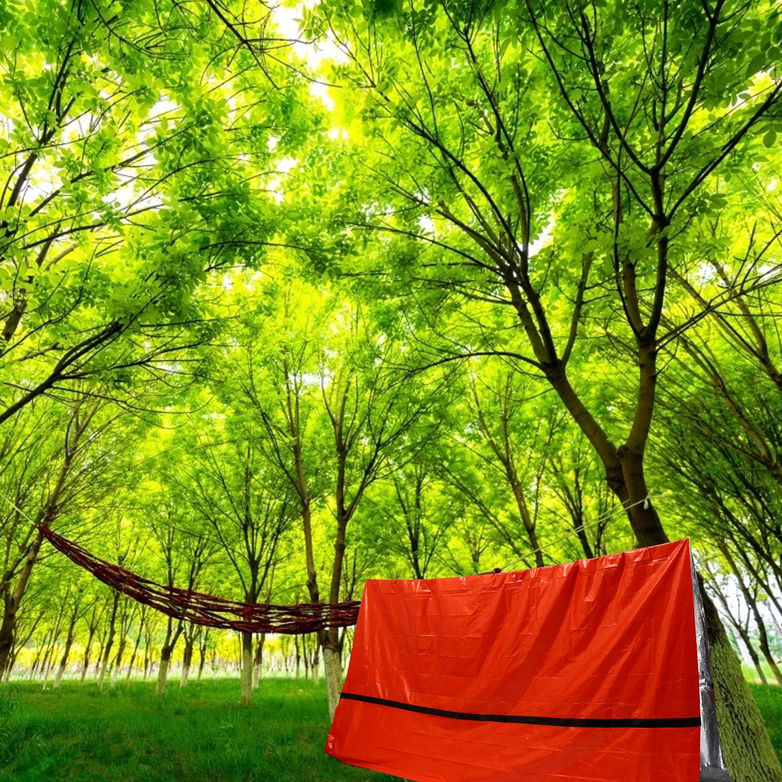 

Emergency Tent For Outdoor Survival Foldable Waterproof Heat Preservation Shelter Warm Sleeping Bag Compact Lightweight Portable