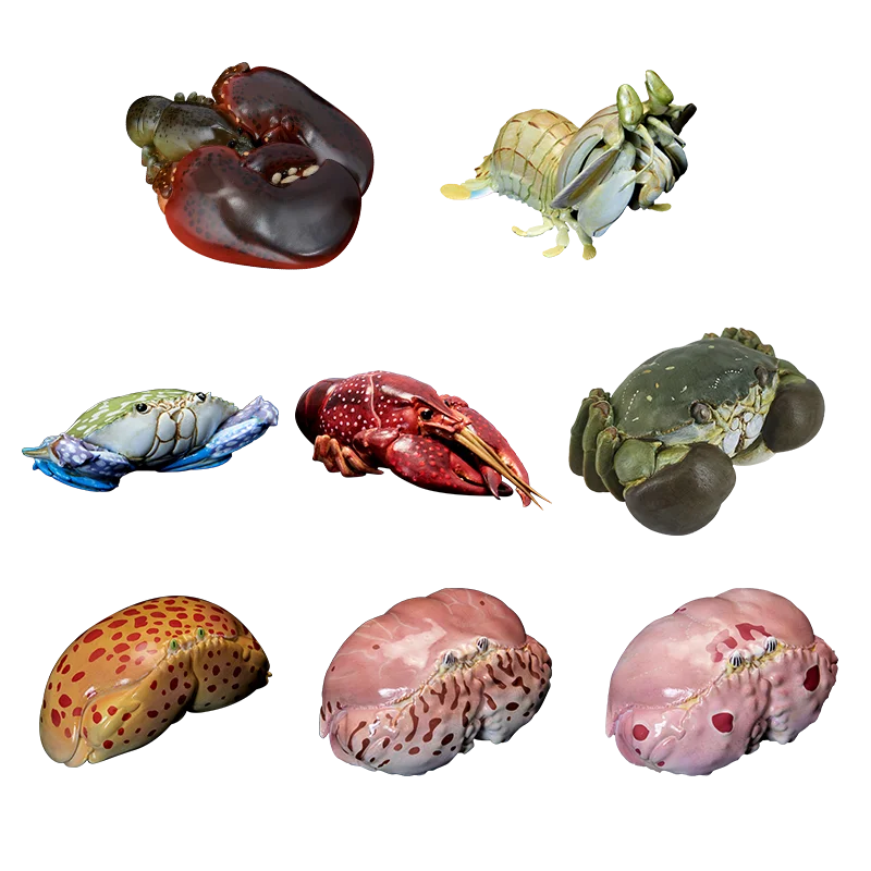 

Original Animal Planet Aciton Figure Cute Kawaii Crustaceans Insects Sea Anime Decor Resin Models Toys Creativity Gift