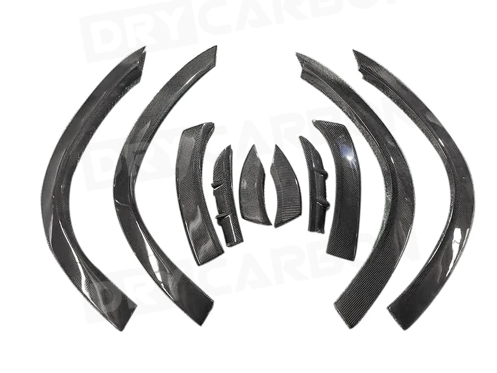 Dry Carbon Fiber Wheel Arch Side Fender Flares Mudguards Covers Trims for Benz C167 GLE Coupe 2020+ Body Kits Accessories