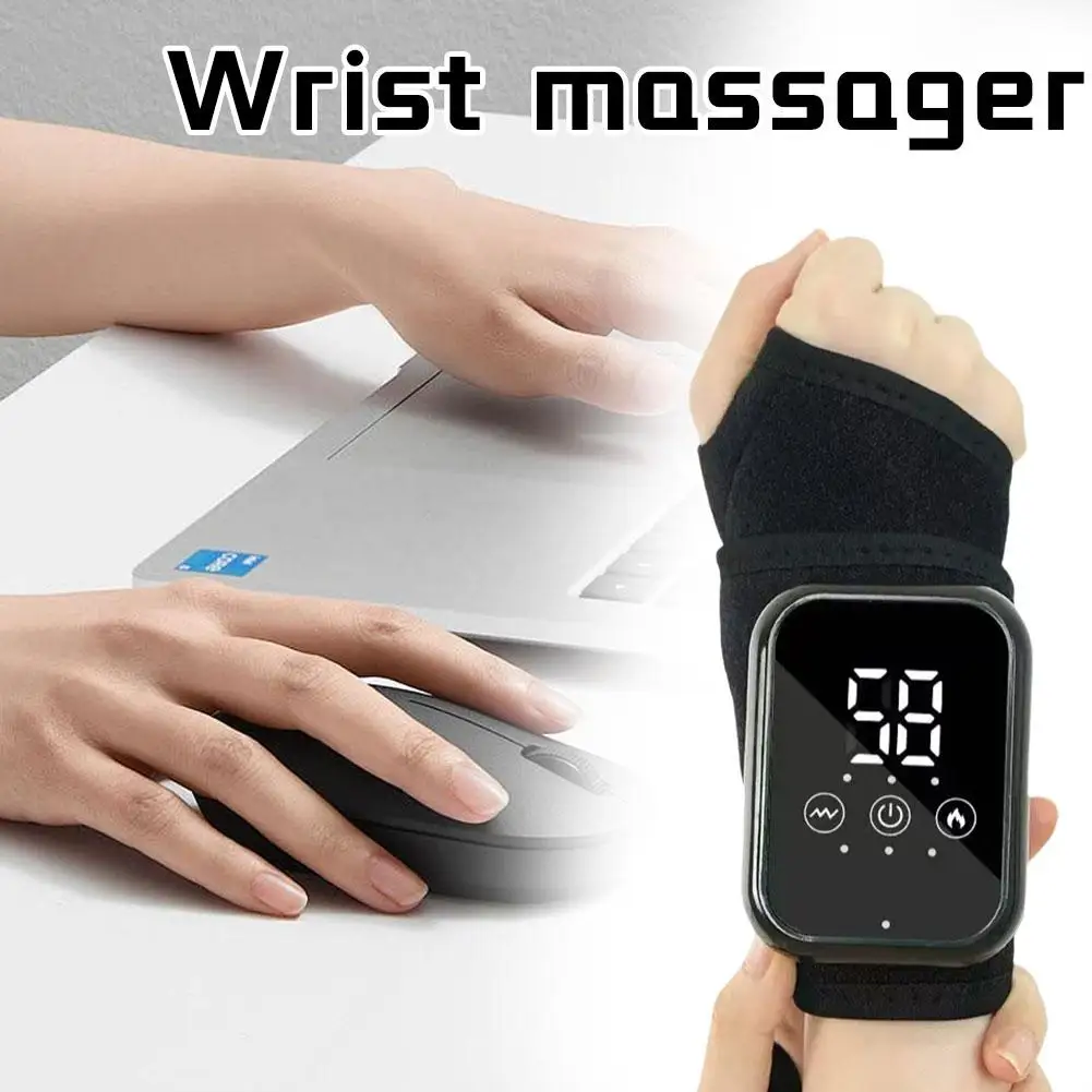 

Adjustable Smart Wrist Massager Electric Wrist Protector Hand PWrist Massager with Heating Hands Thermal Fatigue Relief Massager