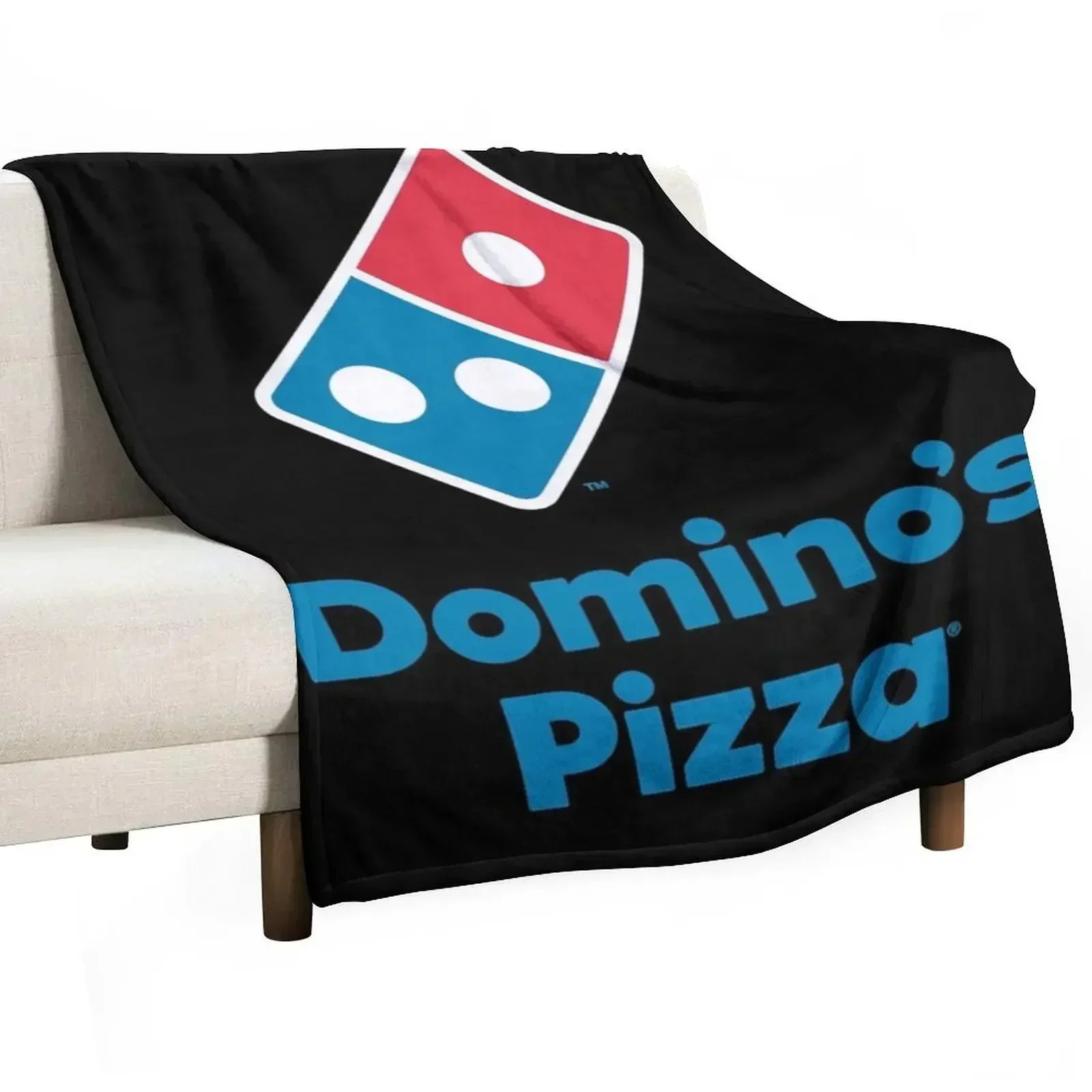 Pizza, Domino's-Icon Essential Throw Blanket Flannel Fabric blankets ands wednesday Decorative Beds Softest Furry Blankets