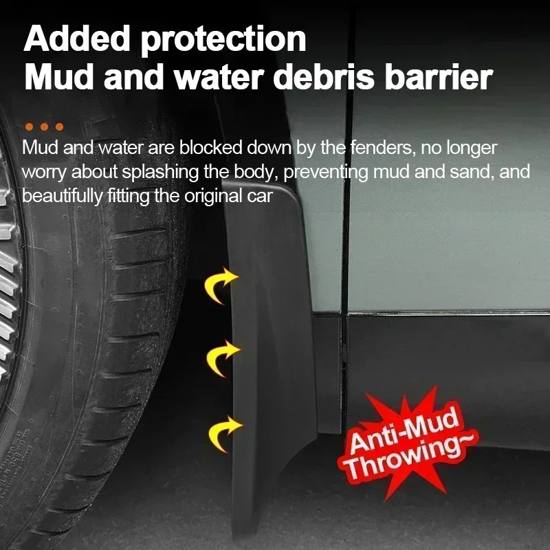 

Car Mud Flaps ABS Front Rear Fender Wheel Cover Guard Mudguard Splash Guard MudFlaps Auto Accessories For EXLANTIX ET 2024 2025