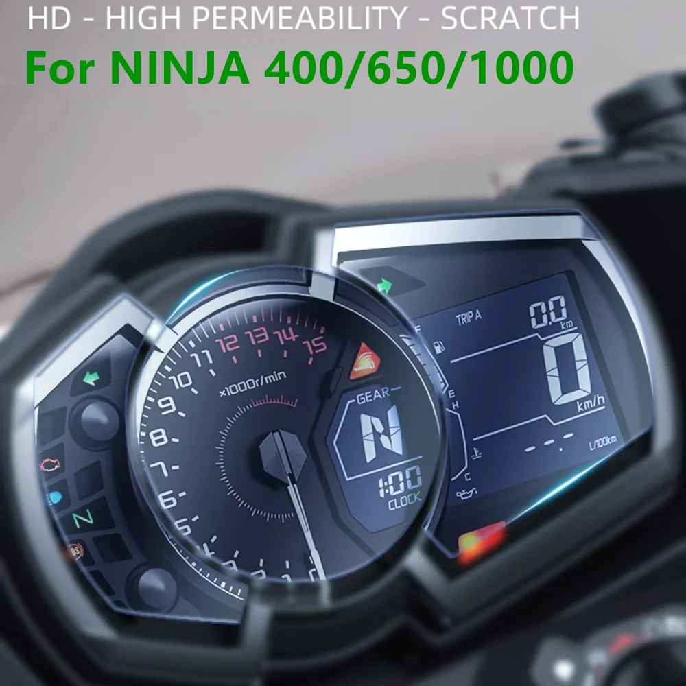 Motorcycle Cluster Scratch / Screen Protection Film Protector For Kawasaki Ninja 250 400 650 1000 Z1000SX Versys X-300 ZX-6R