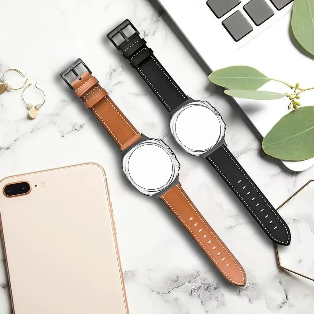 Smartwatch-Armband aus Kunstleder für Samsung Galaxy Watch Ultra 47 mm Herren-Armband Galaxy Watch Ultra Ersatzarmband
